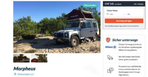 Land Rover Defender - Camper mieten auf mycamper.ch