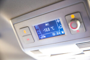Temperaturanzeige California - Wintercamping mit dem VW California